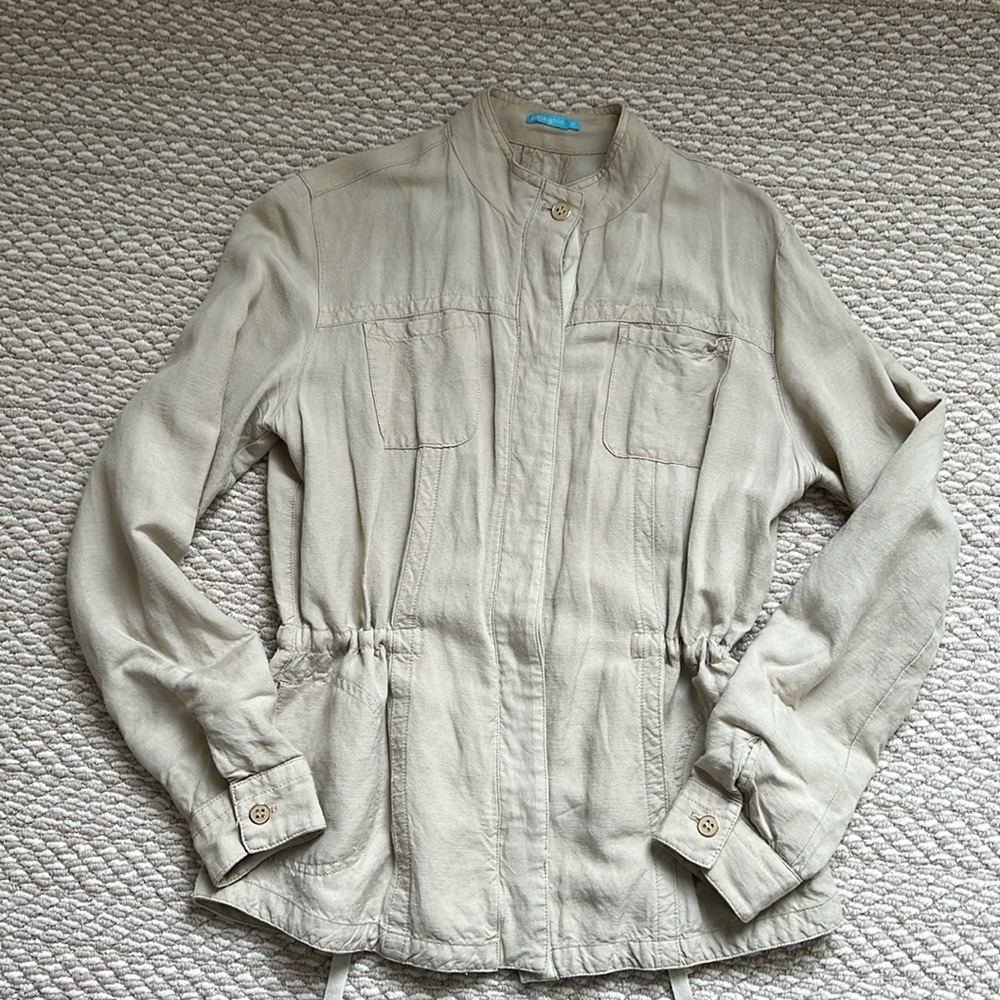 J McLaughlin Linen Blend Jacket XS